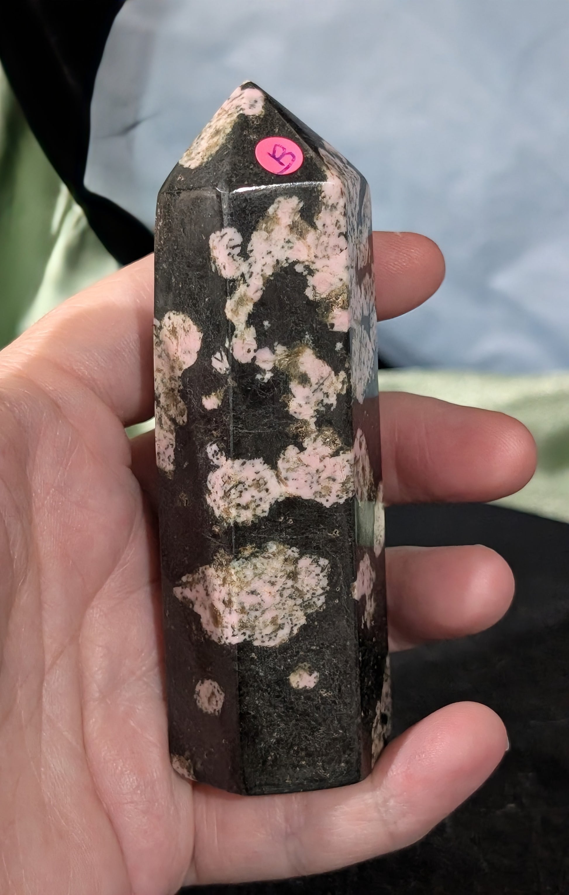 Pink Snowflake Jade Tower