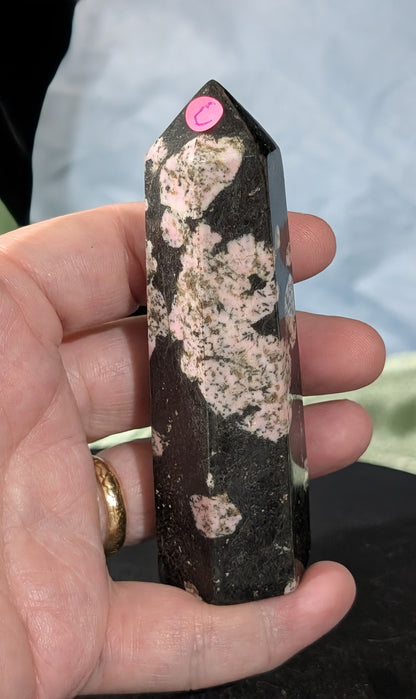 Pink Snowflake Jade Tower