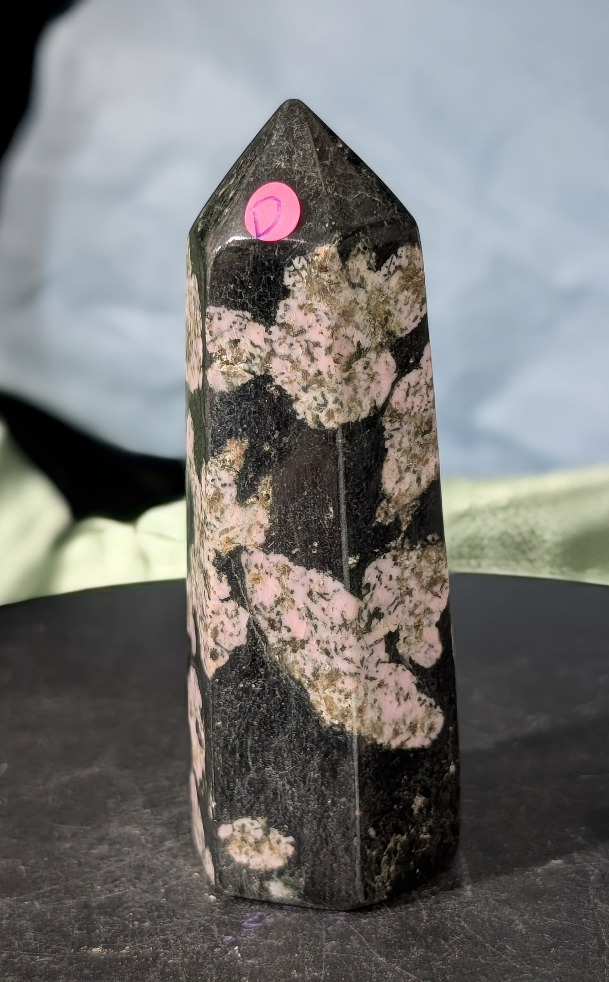 Pink Snowflake Jade Tower
