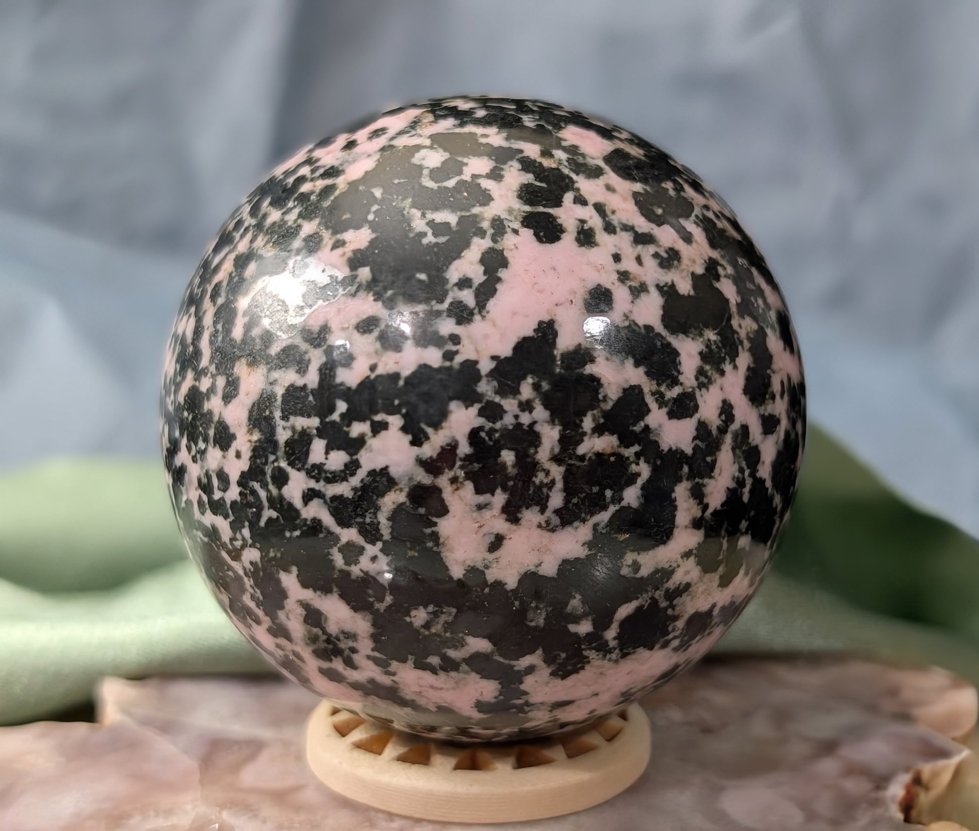 Pink Snowflake Sphere