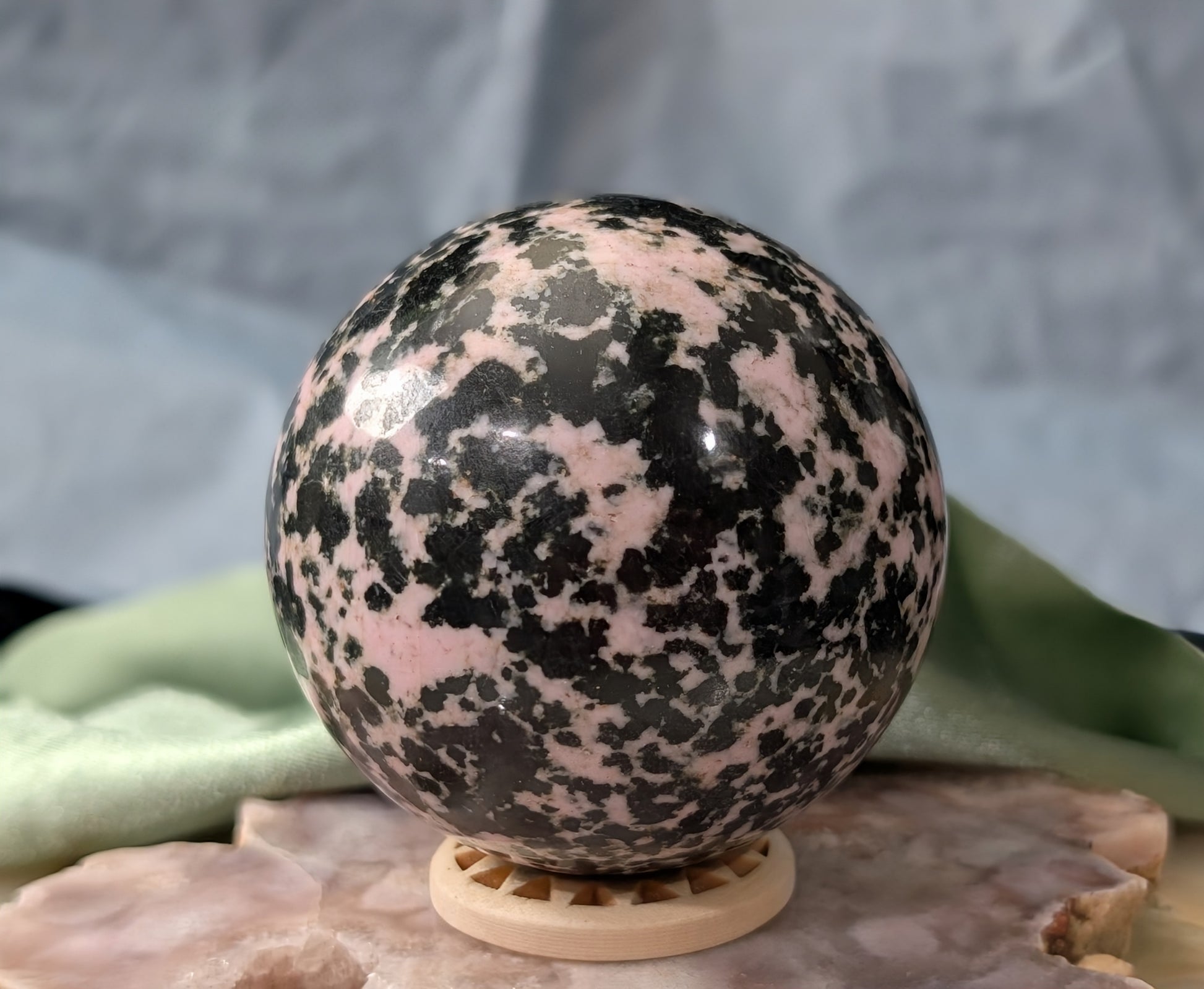 Pink Snowflake Sphere