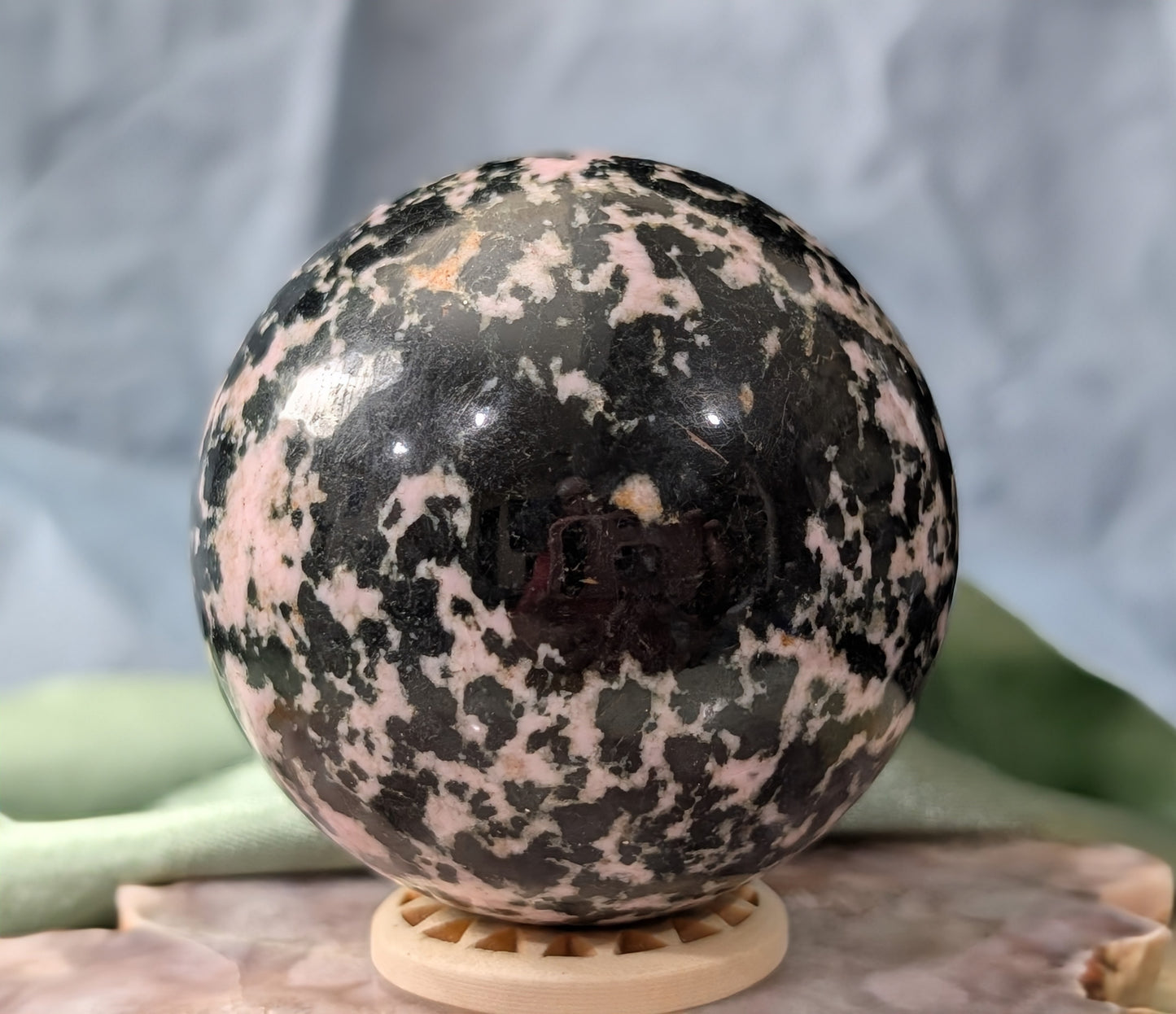 Pink Snowflake Sphere