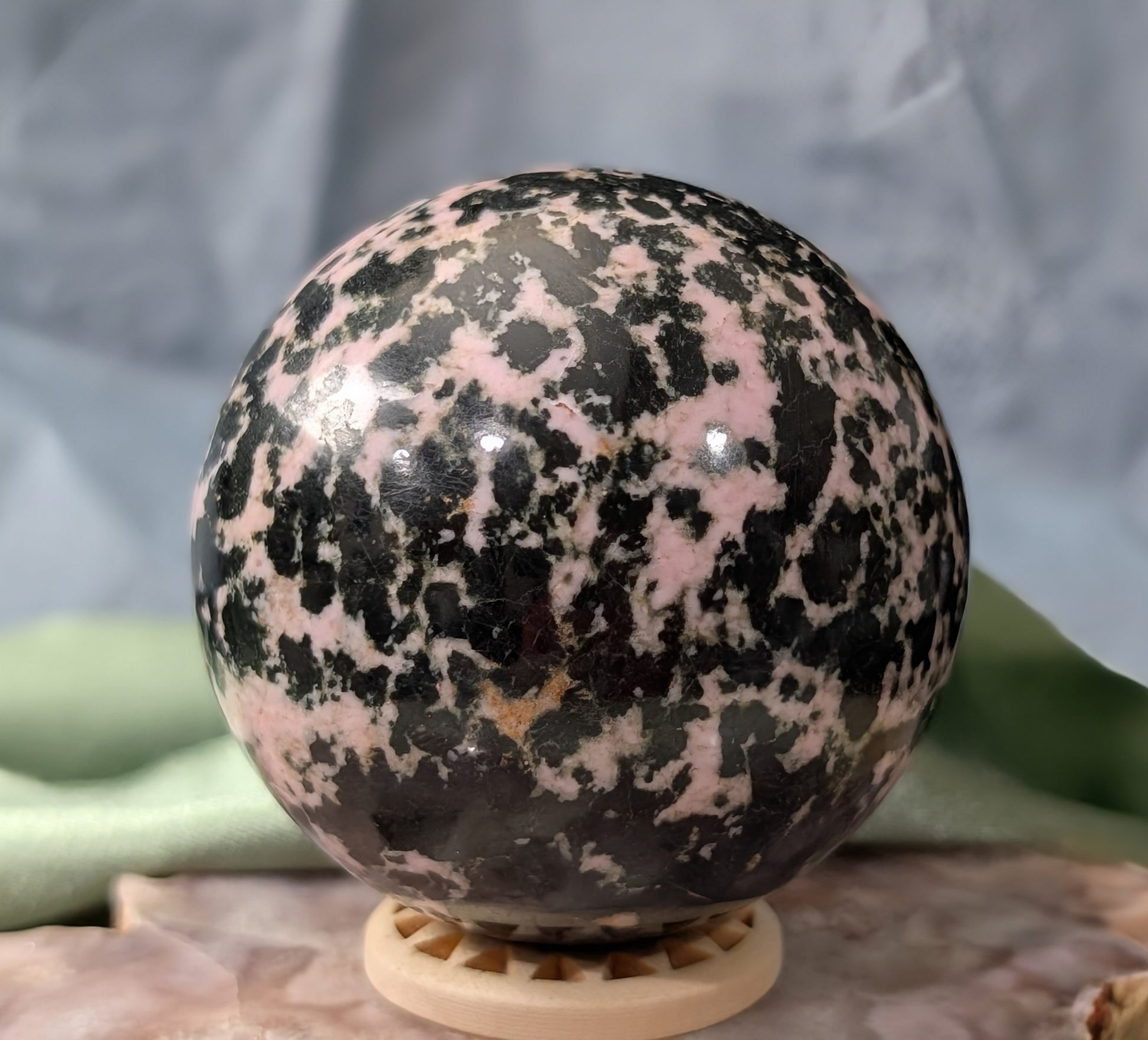 Pink Snowflake Sphere