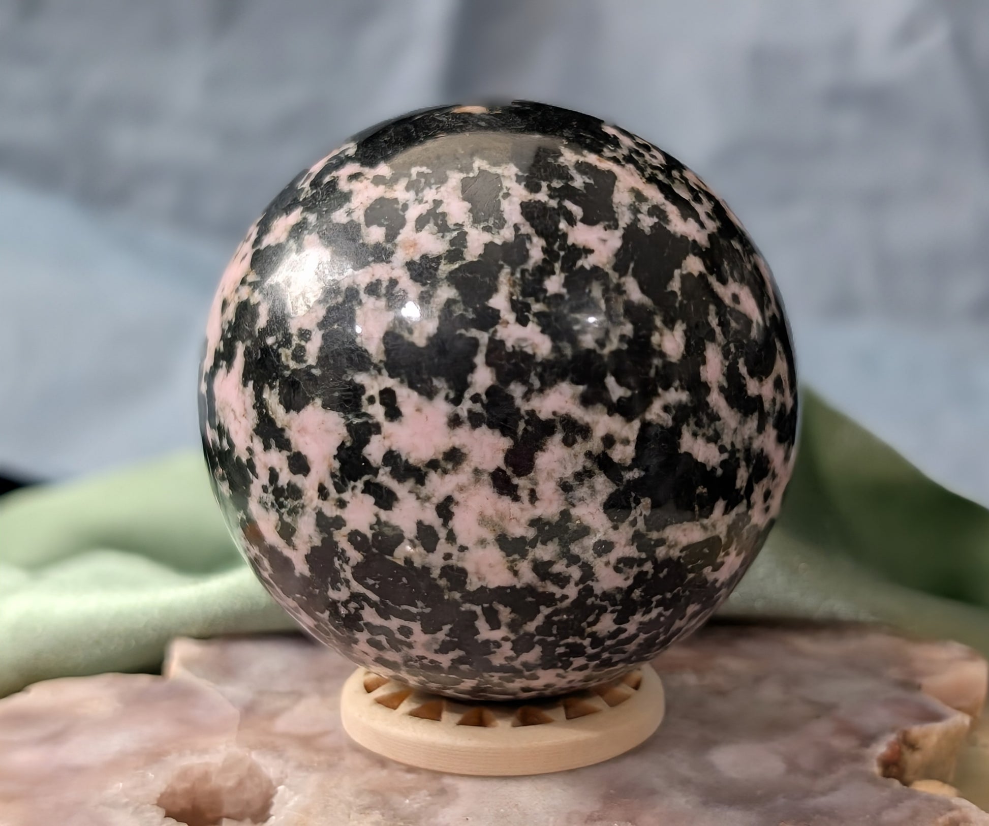 Pink Snowflake Sphere