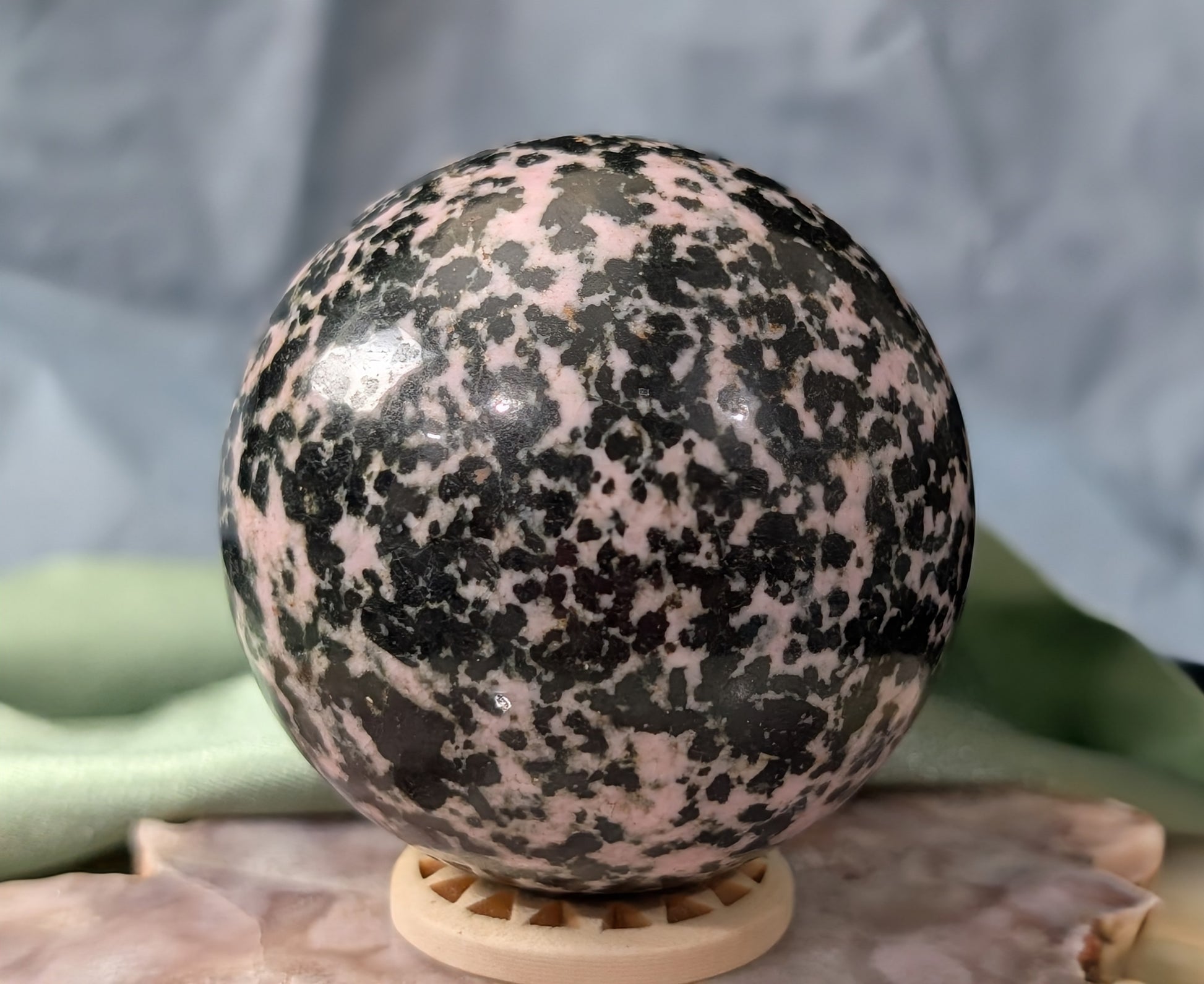 Pink Snowflake Sphere