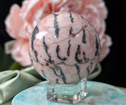 Pink Zebra Jasper Sphere