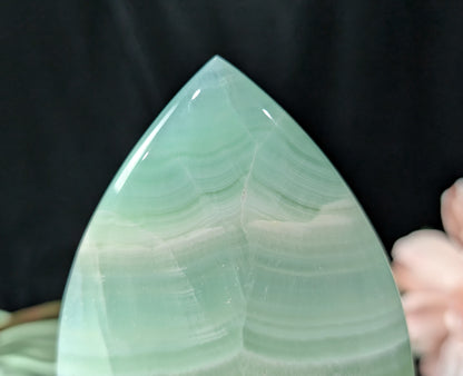 Pistachio Calcite Flame
