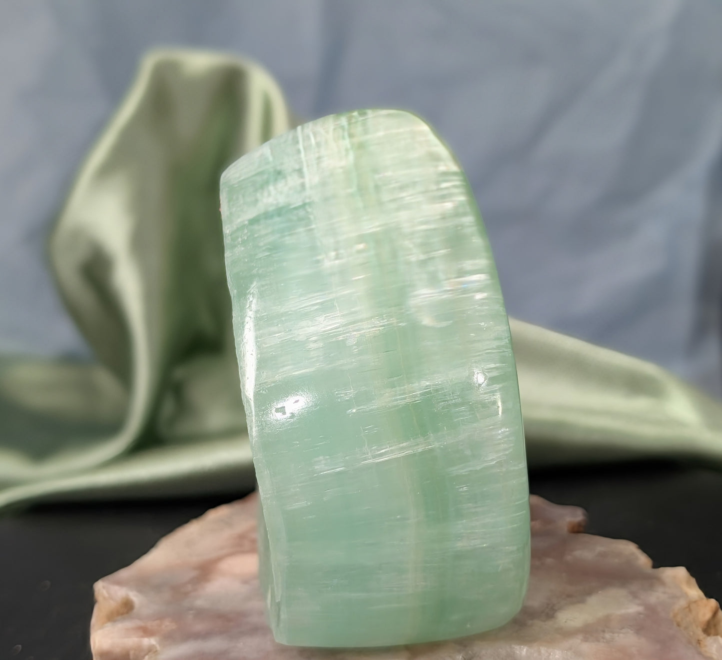 Pistachio Calcite Freeform 1J
