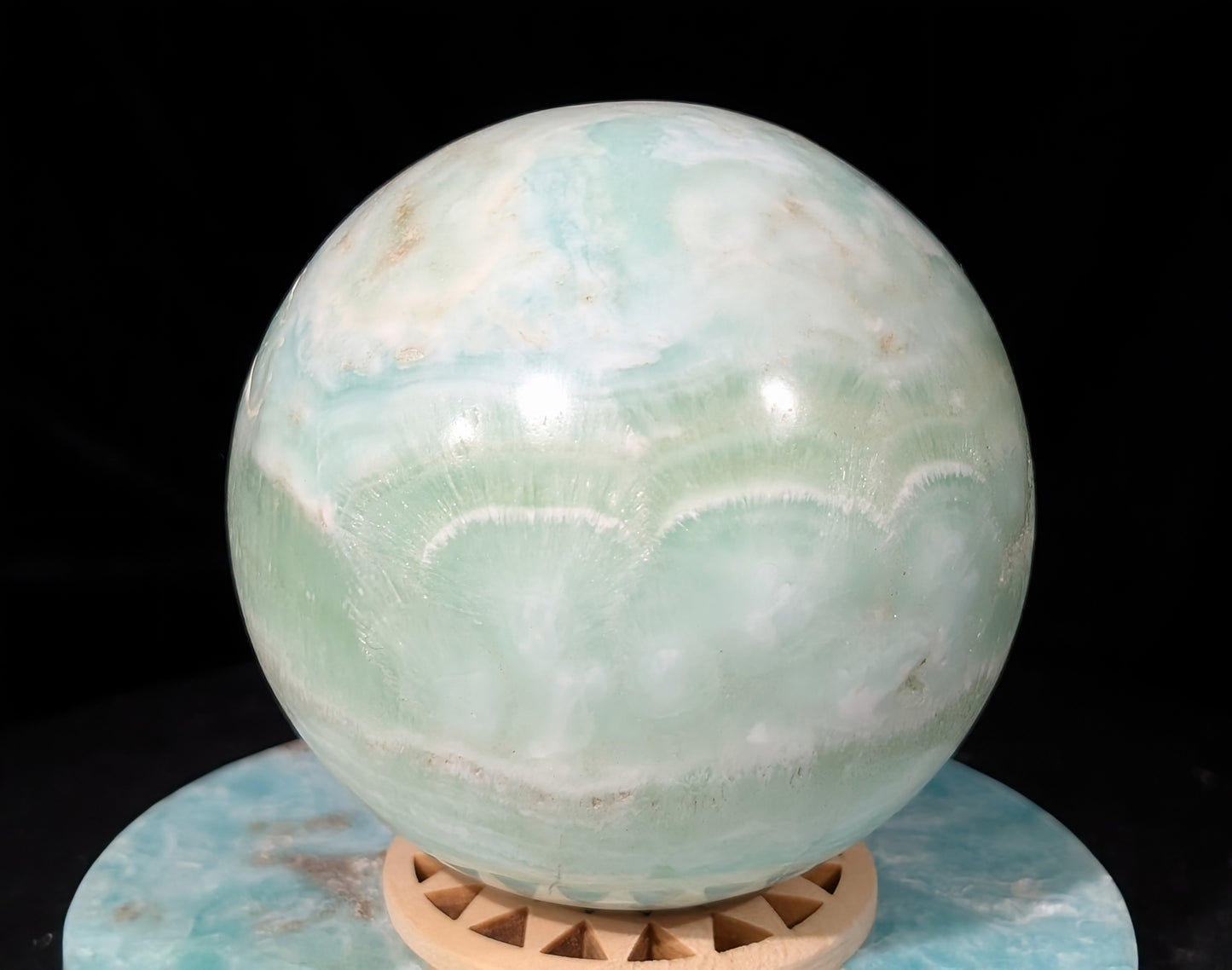 Pistachio Calcite Sphere