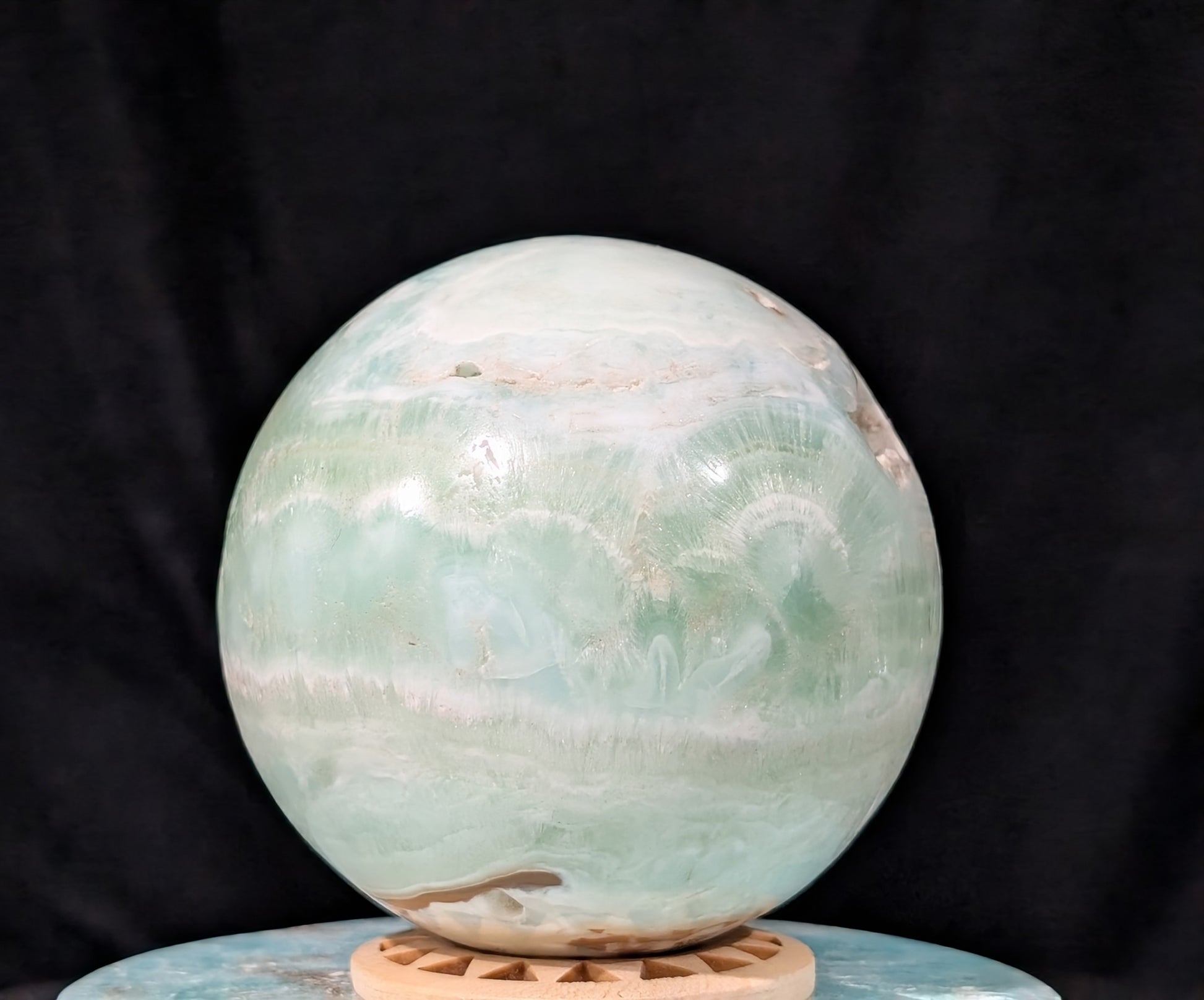 Pistachio Calcite Sphere