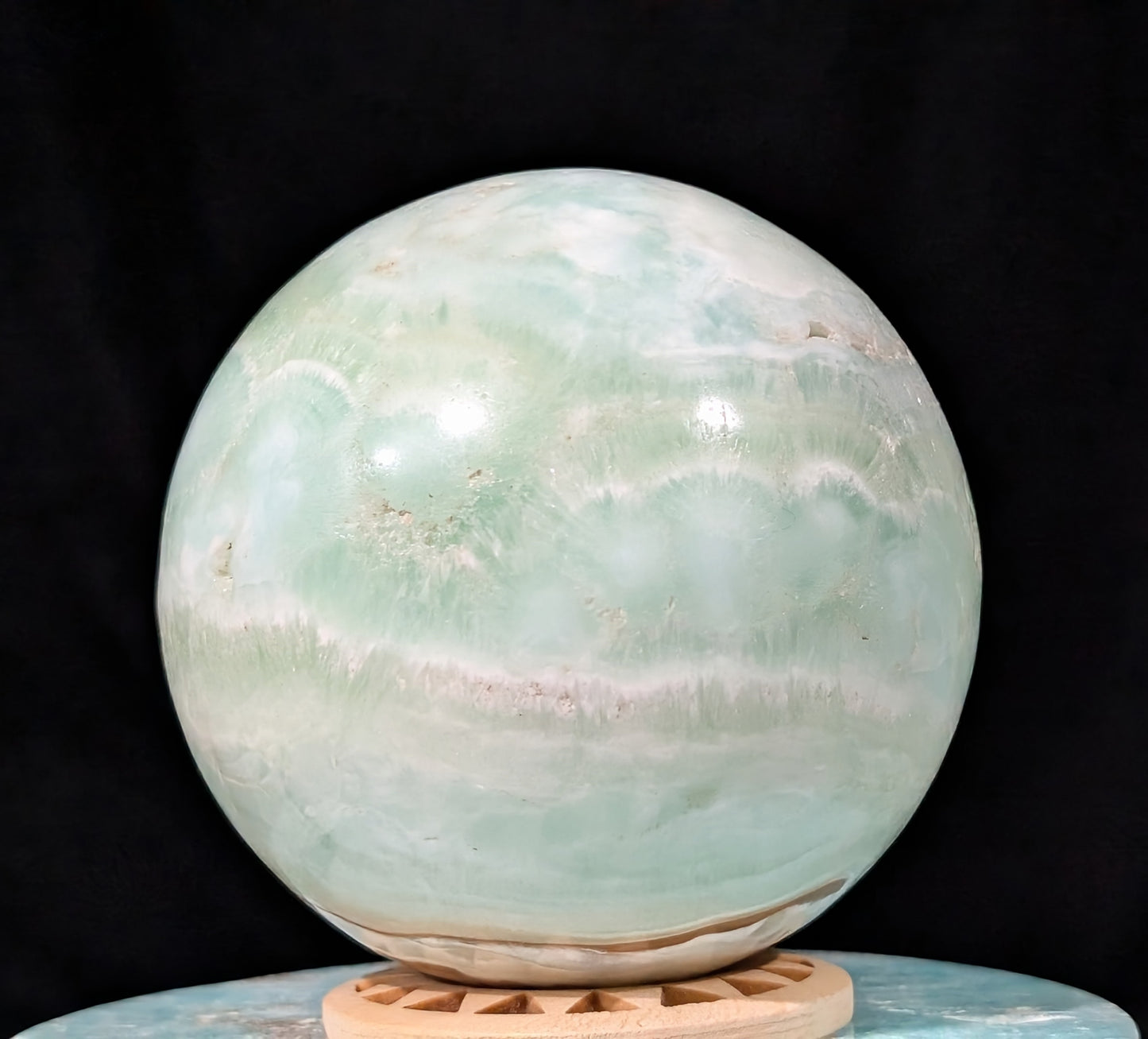 Pistachio Calcite Sphere