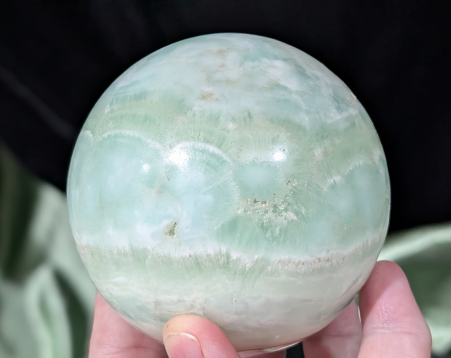 Pistachio Calcite Sphere