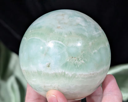 Pistachio Calcite Sphere