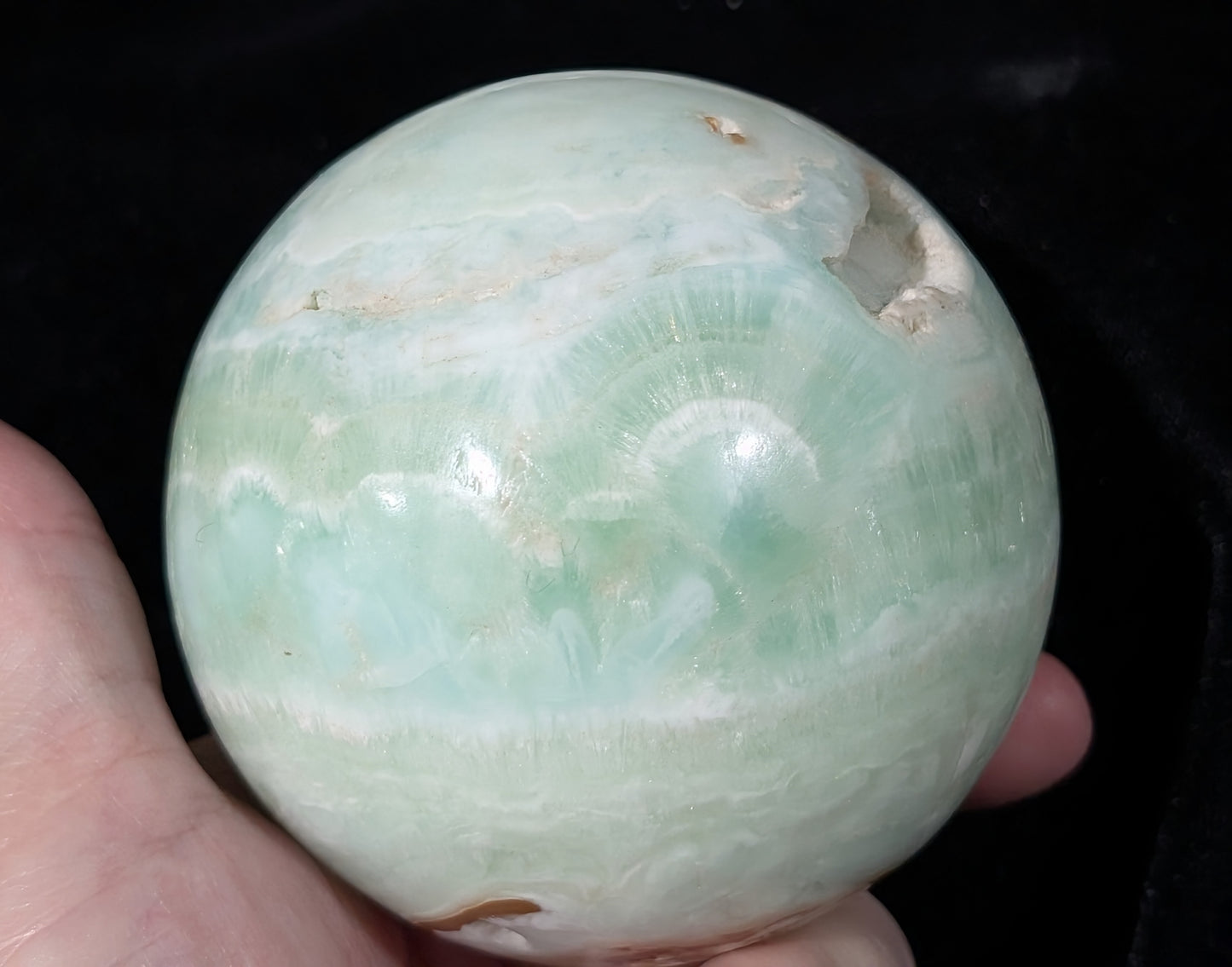 Pistachio Calcite Sphere