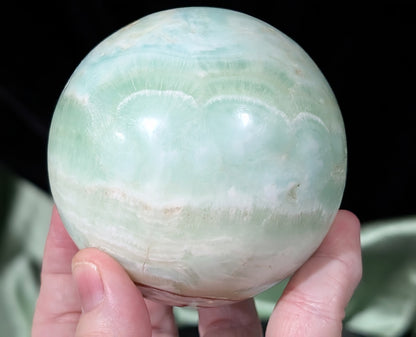Pistachio Calcite Sphere