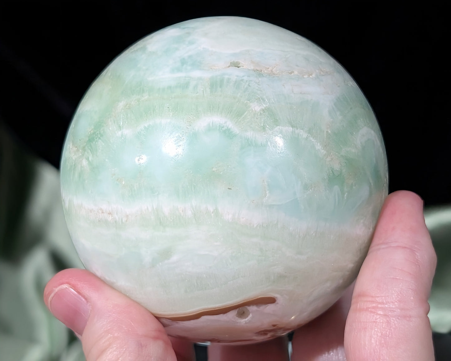 Pistachio Calcite Sphere