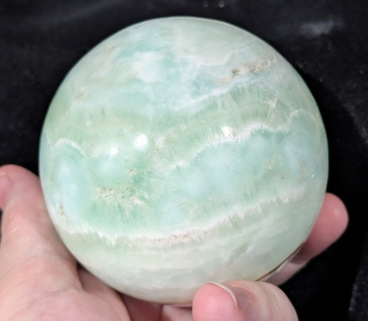 Pistachio Calcite Sphere