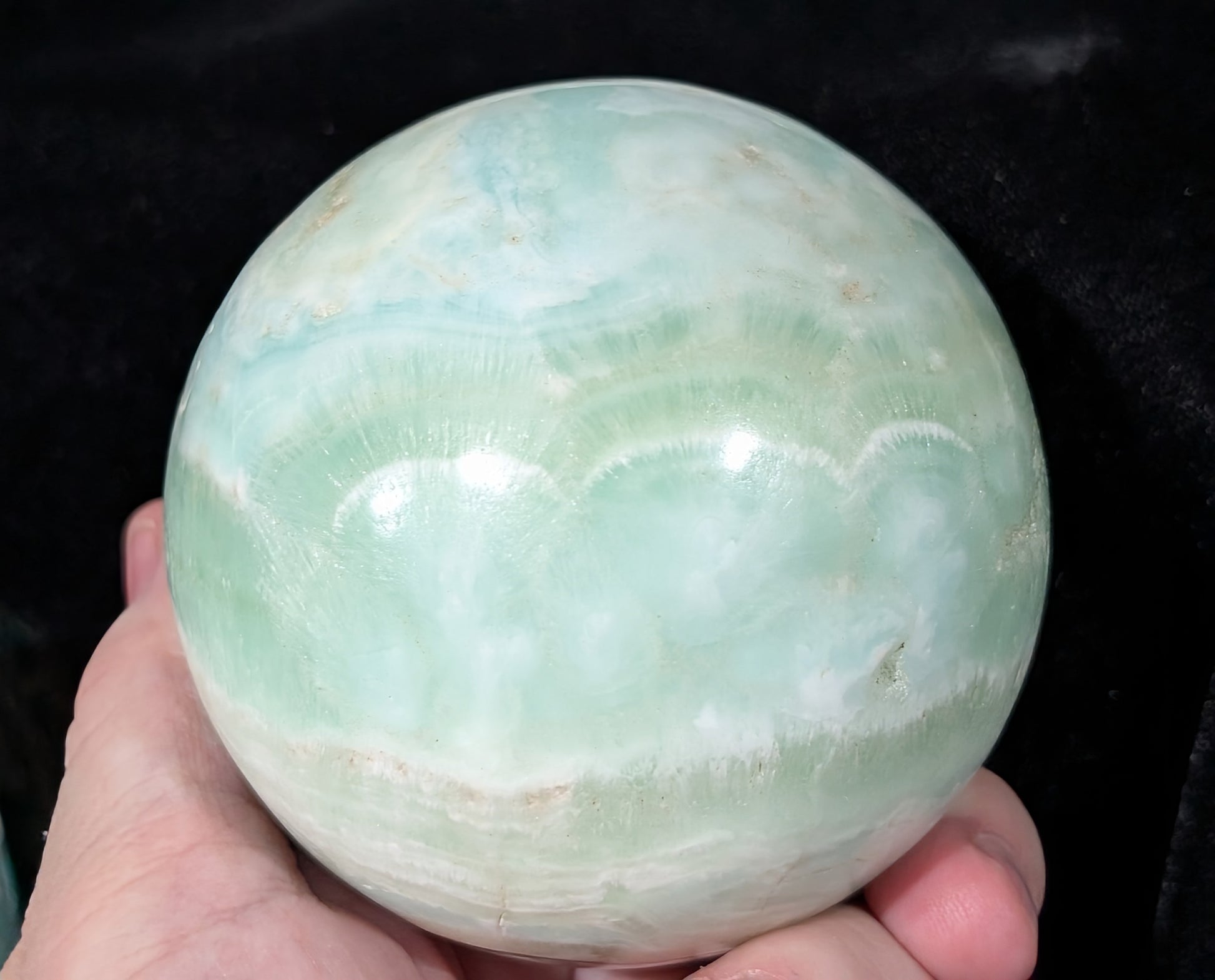 Pistachio Calcite Sphere