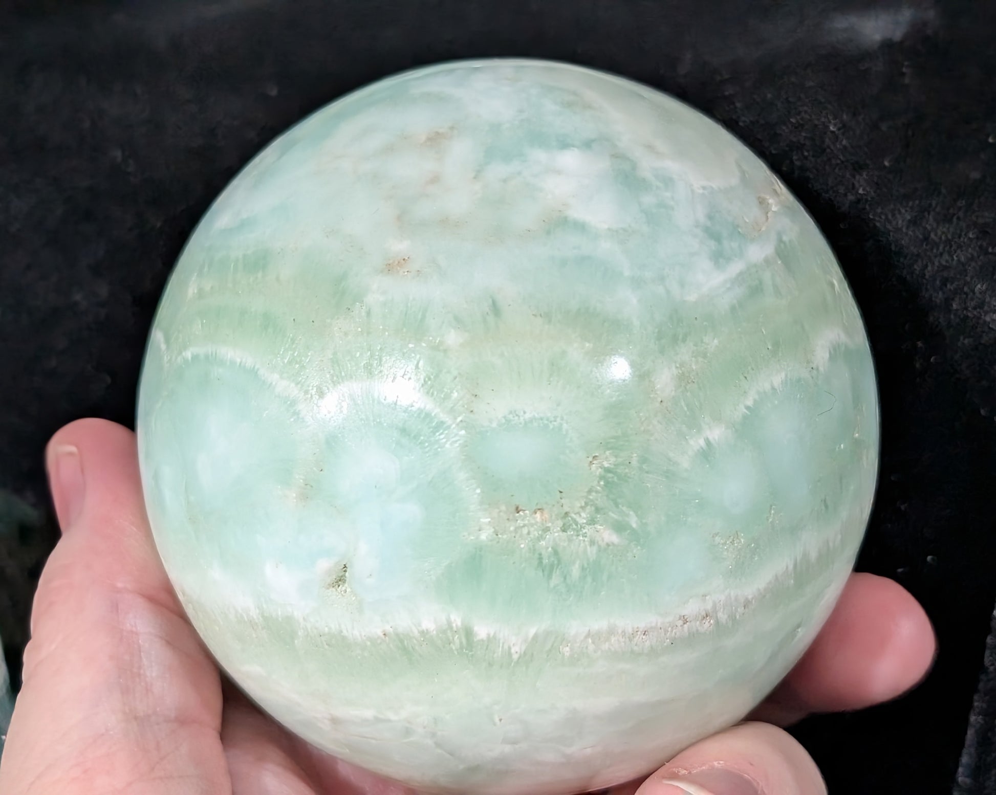 Pistachio Calcite Sphere