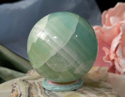 Pistachio Calcite Sphere