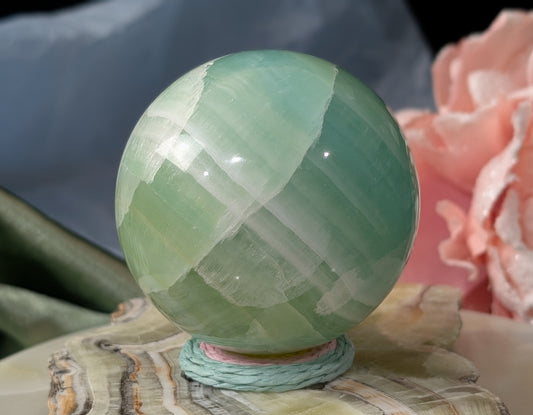 Pistachio Calcite Sphere