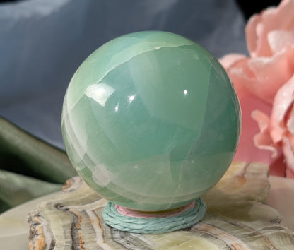 Pistachio Calcite Sphere