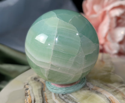 Pistachio Calcite Sphere