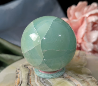 Pistachio Calcite Sphere