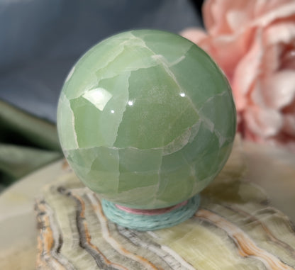 Pistachio Calcite Sphere