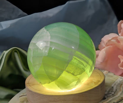Pistachio Calcite Sphere