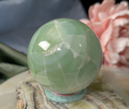 Pistachio Calcite Sphere