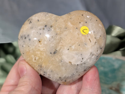 Plume Agate Heart