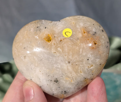Plume Agate Heart