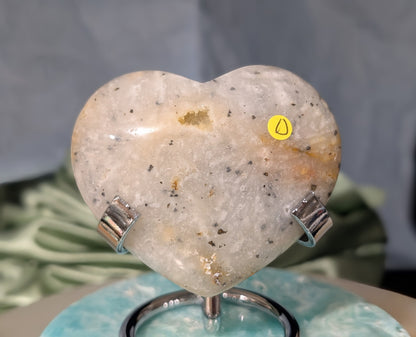 Plume Agate Heart