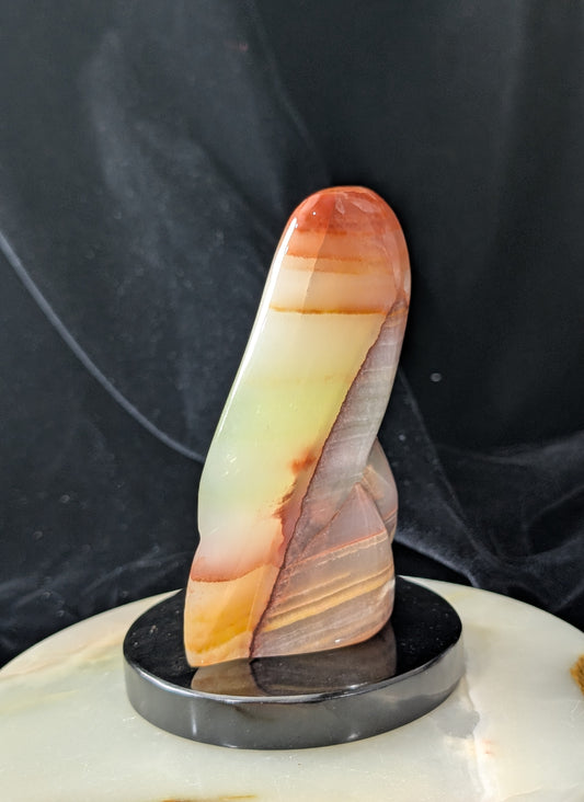 Polished Peach Calcite Freeform