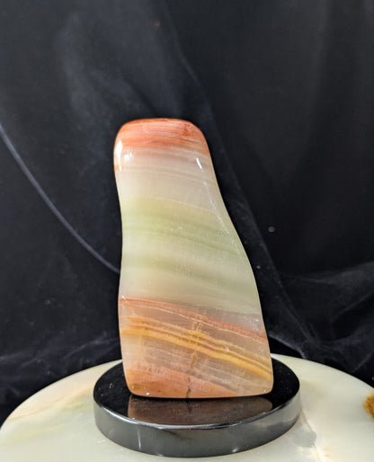 Polished Peach Calcite Freeform