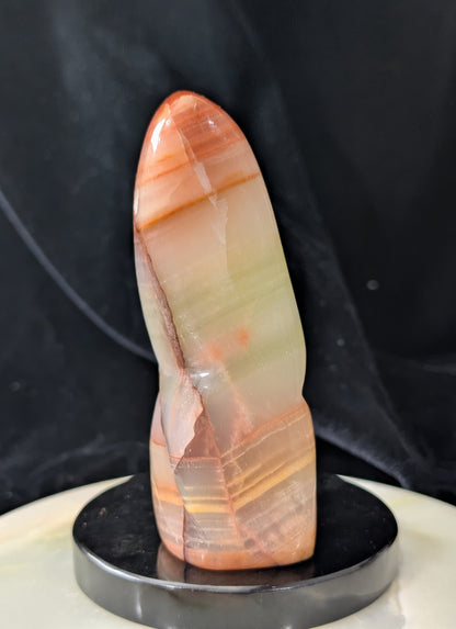 Polished Peach Calcite Freeform
