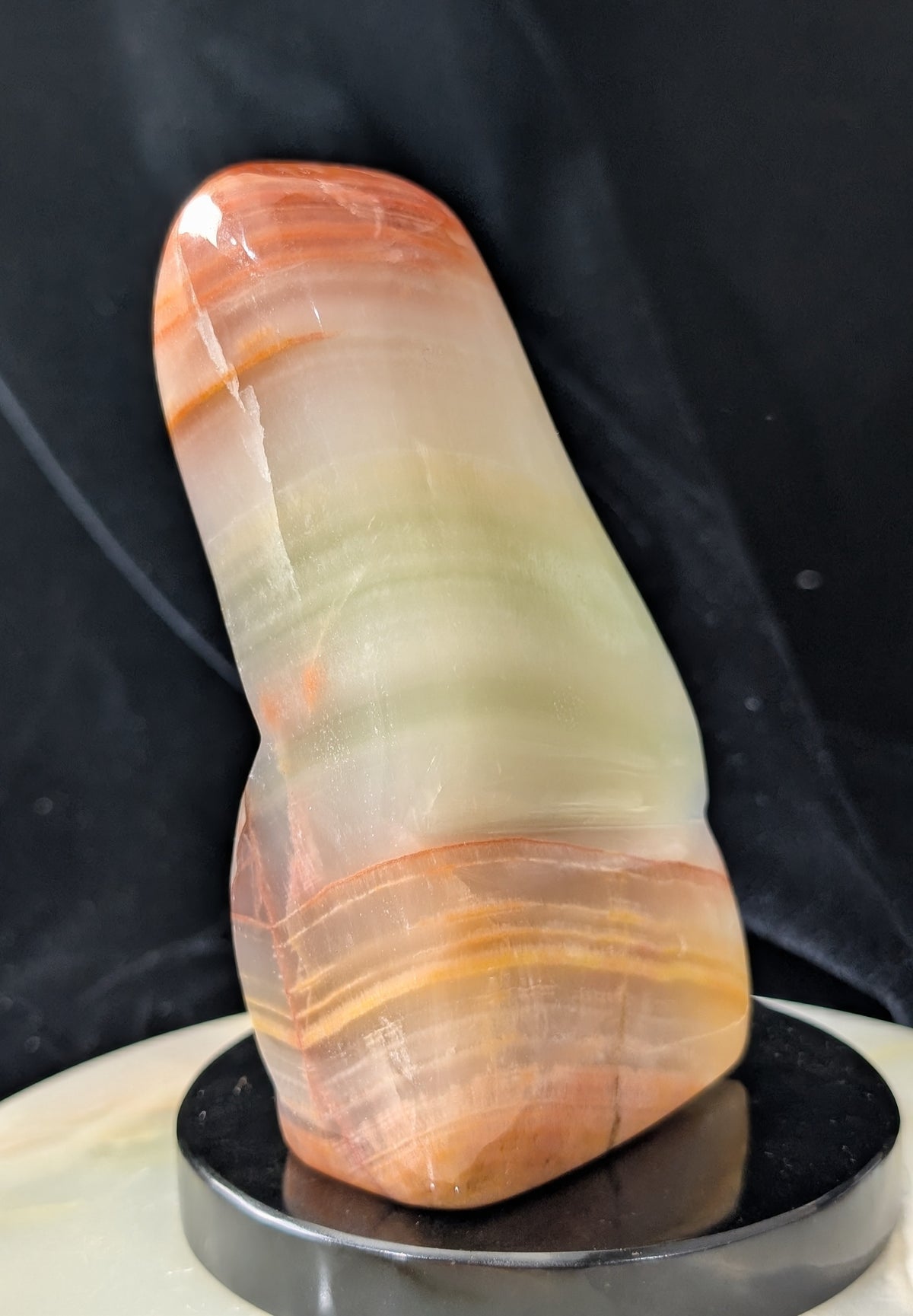 Polished Peach Calcite Freeform
