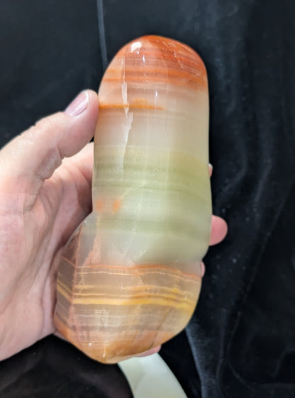 Polished Peach Calcite Freeform