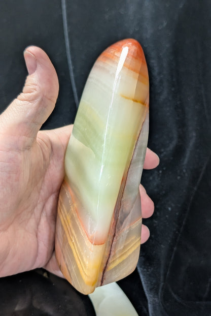 Polished Peach Calcite Freeform