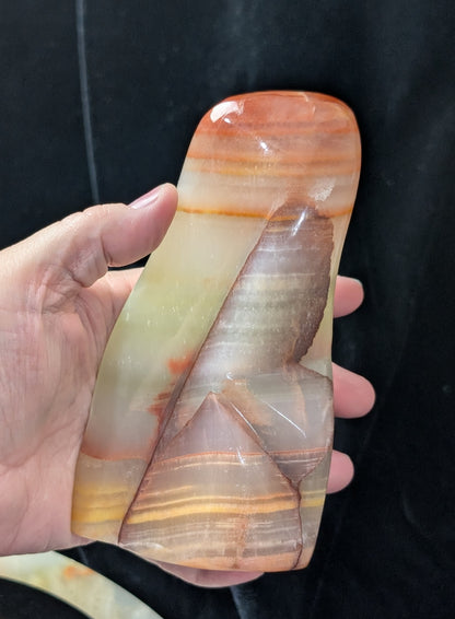 Polished Peach Calcite Freeform