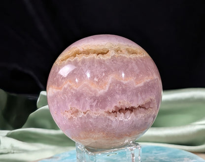 Polished Pink Aragonite Sphere