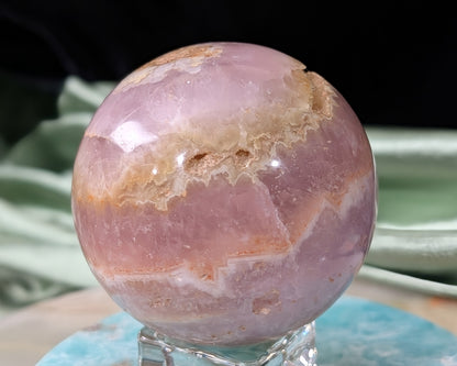 Polished Pink Aragonite Sphere