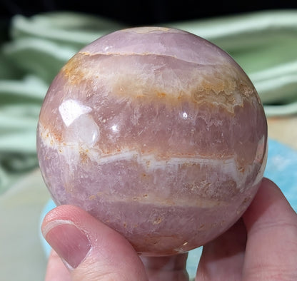 Polished Pink Aragonite Sphere