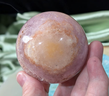 Polished Pink Aragonite Sphere