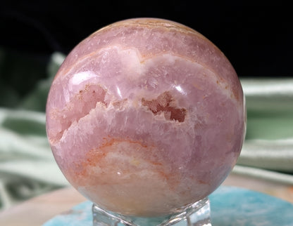 Polished Pink Aragonite Sphere