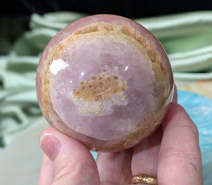 Polished Pink Aragonite Sphere
