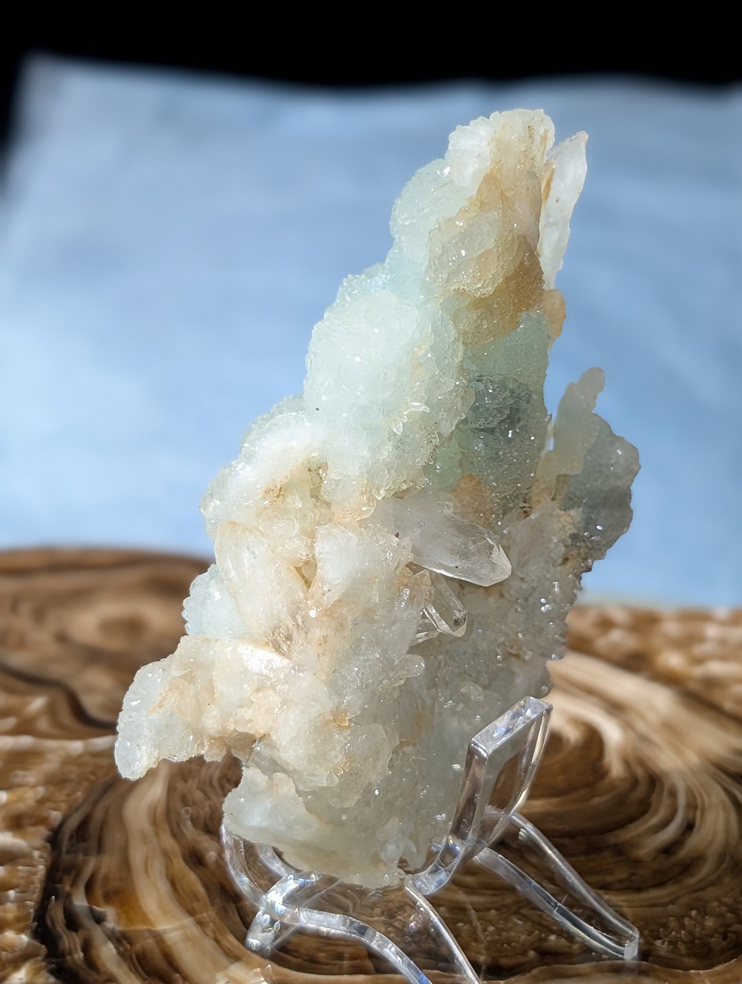 Prehnite and Quart in Matrix Specimen