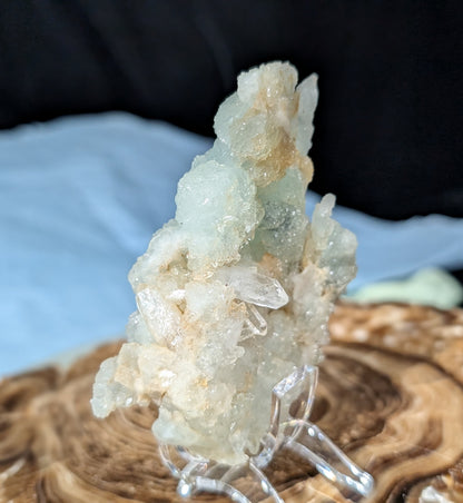 Prehnite and Quart in Matrix Specimen