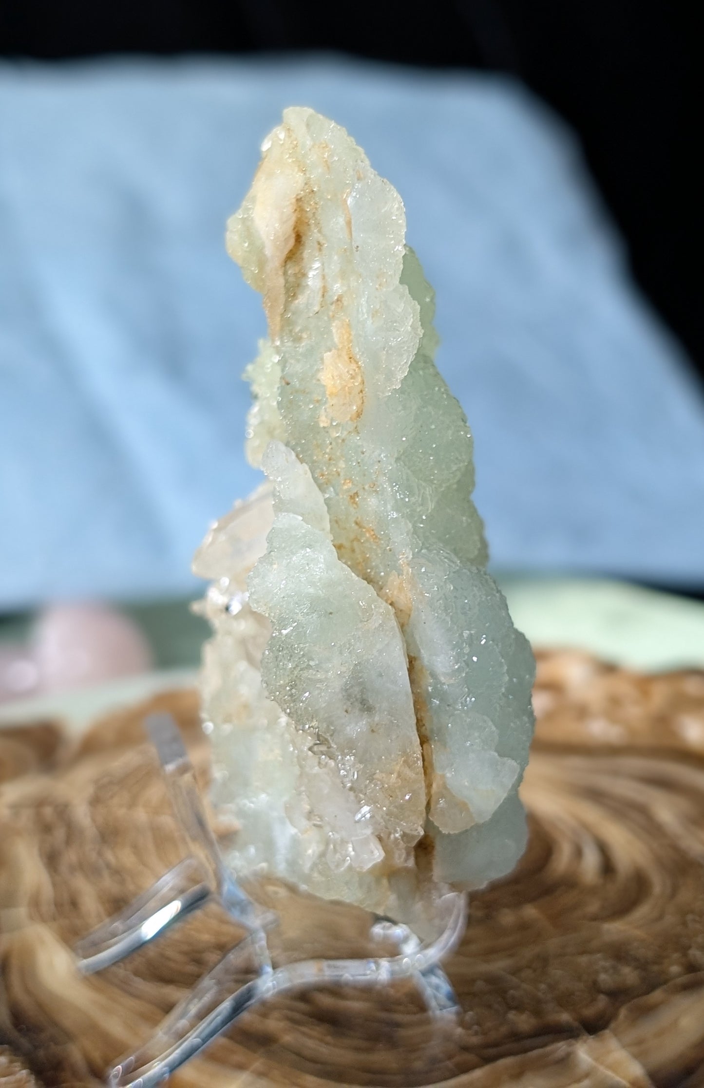 Prehnite and Quart in Matrix Specimen